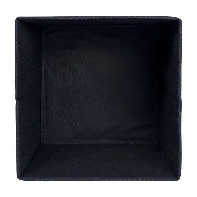 Set Of 2 11" X 11" X 11" Nonwoven Pp Square Storage Cube Solid Black - Design Imports 6 Set Of 2 11" X 11" X 11" Nonwoven Pp Square Storage Cube Solid Black - Design Imports - Image 6