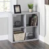 Home Basics 4 Open Cube Organizing Wood Storage Shelf