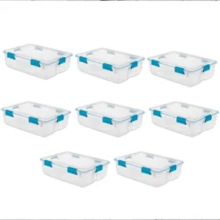 Sterilite Multipurpose Plastic Under-Bed Storage Tote Bins With Secure Gasket Latching Lids For Home Organization -Home Storage Store GUEST e37f4e84 7eb0 4633 963c eb69c97af911