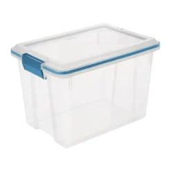 Sterilite 20 Quart Stackable Clear Plastic Storage Tote Container With Clear Gasket Latching Lid For Home And Office Organization, Clear -Home Storage Store GUEST e4ddfdfc 0f97 4cc5 80f3 150e8f8e1bef
