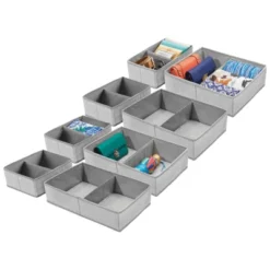 MDesign Fabric Child/Kids Drawer Organizer, 2 Sizes, Set Of 8 -Home Storage Store GUEST e6069afb b1c5 47cc b926 1410a8e296fa