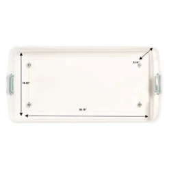 HOMZ 60-Quart Latching Holiday Underbed Durable Storage Organizer Container Box Tote With Easy Grip Handles And Glide Wheels, Clear (2 Pack) -Home Storage Store GUEST e721f961 4887 4de9 83a2 a6dc3d1526d0