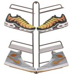 MDesign Metal Shoe Display & Storage Rack, 4 Tier, Wall Mount 17 MDesign Metal Shoe Display & Storage Rack, 4 Tier, Wall Mount -Home Storage Store GUEST e7e72ea2 63ba 4a7b 8803 bccd233dde4f