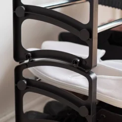 IRIS 2 Tier Slim Extendable And Stackable Metal Shoe Rack Black -Home Storage Store GUEST e95db596 e302 45b9 9ffa a15d02bf0a67