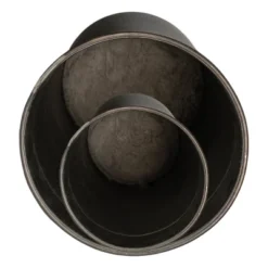 Set Of 2 Cylinder Baskets Bronze Metal - Foreside Home & Garden -Home Storage Store GUEST eda17f7b e2b1 4cda a39d fc6d872f8c84