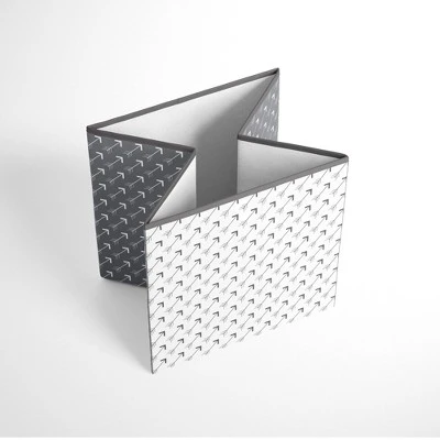 Bacati - Playful Fox Gray/white Arrow Storage Box Small 1 Bacati - Playful Fox Gray/white Arrow Storage Box Small