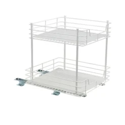 Household Essentials 15" 2-Tier Pantry Organizer White 9 Household Essentials 15" 2-Tier Pantry Organizer White -Home Storage Store GUEST ee6b7958 0fda 44ef b376 e21d7c4d739d