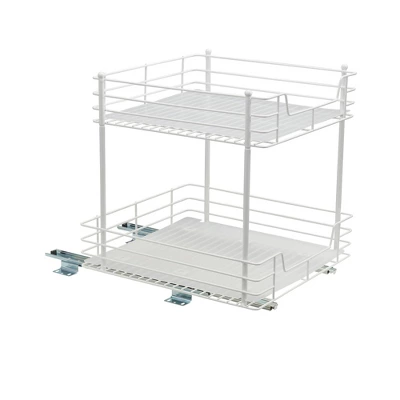 Household Essentials 15" 2-Tier Pantry Organizer White 4 Household Essentials 15" 2-Tier Pantry Organizer White - Image 4