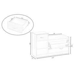 Basicwise Wooden Entryway Shoe Storage Bench With Cushion, Brown -Home Storage Store GUEST eee15dd1 3099 4985 be4b f8226a19e2eb