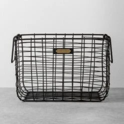 Wire Storage Basket Black - Hearth & Hand™ With Magnolia -Home Storage Store GUEST efe86eae 04b3 4a40 b0c6 ffcdb651f04d