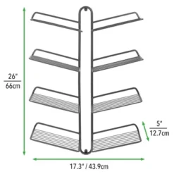 MDesign Metal Shoe Display & Storage Rack, 4 Tier, Wall Mount 15 MDesign Metal Shoe Display & Storage Rack, 4 Tier, Wall Mount -Home Storage Store GUEST f05cedc0 927b 4608 9dfe 44b6af81a280