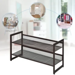 Tangkula Iron Shoe Shelf 2/3/4-Tier Space Saving Layered Shoes Shelving Shoes Storage Organizer 18 Tangkula Iron Shoe Shelf 2/3/4-Tier Space Saving Layered Shoes Shelving Shoes Storage Organizer -Home Storage Store GUEST f1ac2c75 47da 4c3c b3a6 14f89a5f15f7