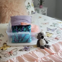 Homz 28 Quart Snaplock Clear Plastic Storage Tote Container Bin With Secure Lid And Handles For Home And Office Organization, 2 Pack -Home Storage Store GUEST f43b4ce5 6582 4418 8cc6 e34ad8de95d4