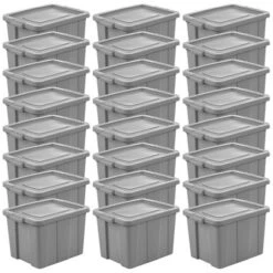 Sterilite Tuff1 18 Gallon Plastic Storage Tote Container Bin With Lid 12 Sterilite Tuff1 18 Gallon Plastic Storage Tote Container Bin With Lid -Home Storage Store GUEST f60710a5 379c 4a6e 9914 9cef7a029138