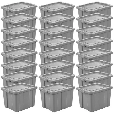 Sterilite Tuff1 18 Gallon Plastic Storage Tote Container Bin With Lid 6 Sterilite Tuff1 18 Gallon Plastic Storage Tote Container Bin With Lid - Image 6