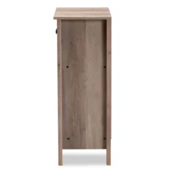 Derek Wood 2 Door Shoe Cabinet-Oak - Baxton Studio -Home Storage Store GUEST f9dacd36 969c 4c33 9357 6ccff74173c9