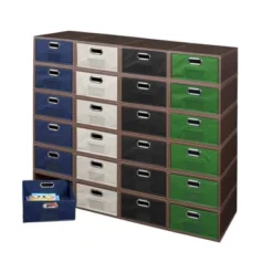 Niche Cubo 6pk Half Size Foldable Fabric Storage Bins With Label Holder Black -Home Storage Store GUEST fa8aec7d dbdf 435e 9b2f c8a30eaeb9fc