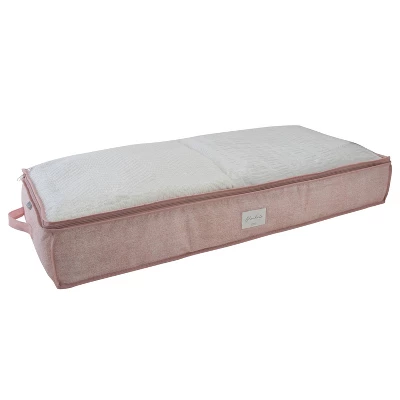 Simplify 40 X 18 X 6 2pk Under Bed Storage Bags Blush 1 Simplify 40 X 18 X 6 2pk Under Bed Storage Bags Blush