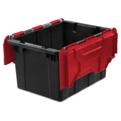 Sterilite 12 Gallon/45 Liter Hinged Lid Industrial Tote (6 Pack) | 14619006 -Home Storage Store GUEST fc0aa8a8 8e57 4f9d 8cec dc341f6b664b