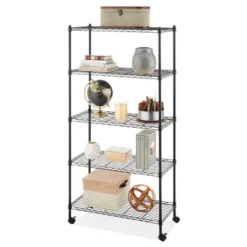 Whitmor Supreme 5 Tier Cart Silver