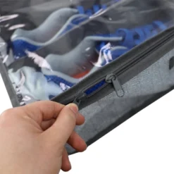 Home Basics Herringbone 12 Pair Non-woven Under The Bed Organizer, Grey -Home Storage Store GUEST fcc2f7fb 1b5d 4f61 92f0 77063fa5457c