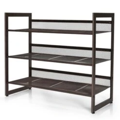 Costway 2-Tier3-Tier4-Tier Shoe Rack Adjustable To Flat Or Slant Shoe Organizer Holder Stand -Home Storage Store GUEST fcc4d3ea 4418 4f48 93f9 759f11453786