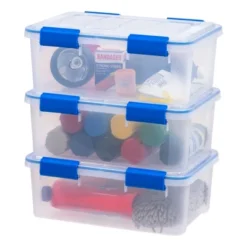 IRIS USA WEATHERPRO Plastic Storage Box With Durable Lid And Seal And Secure Latching Buckles -Home Storage Store GUEST fd6eceaa 7d8d 4725 b38e 3333a3742af2